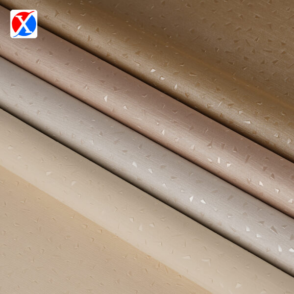 XZ60005 geometric textured PVC upholstery leather in multiple colors
