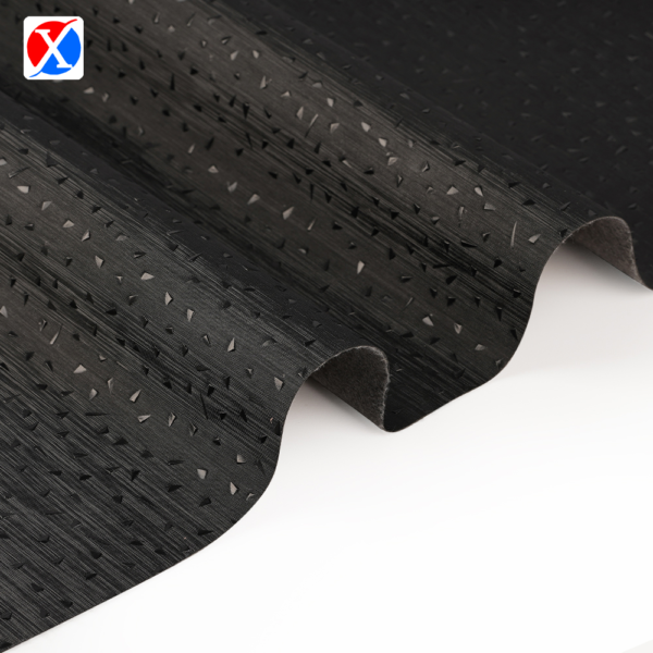 XZ60005 geometric textured PVC upholstery leather in multiple colors
