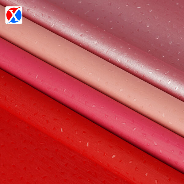 XZ60005 geometric textured PVC upholstery leather in multiple colors