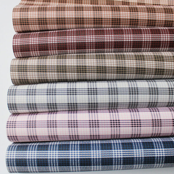 XZ60043 Plaid PVC Synthetic Leather for Bags (1)
