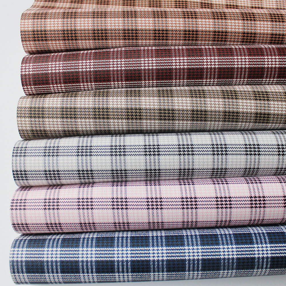 XZ60043 Pelle sintetica Plaid in PVC per borse (1)