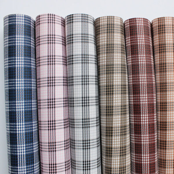 XZ60043 Plaid PVC Synthetic Leather for Bags (1)