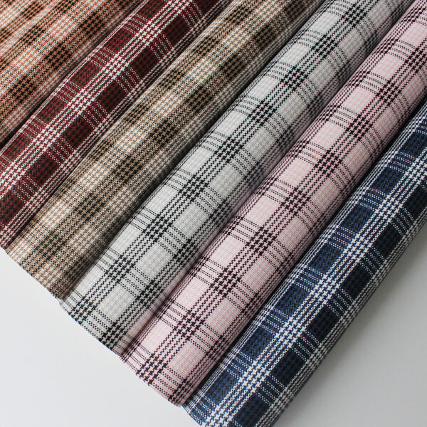 XZ60043 Plaid PVC Synthetic Leather for Bags (1)