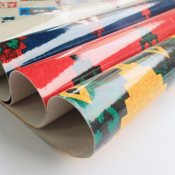 XZ60065 Printed PVC Synthetic Leather for Table Covers (1)
