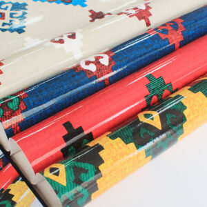 XZ60065 abstract printed PVC tablecloth material