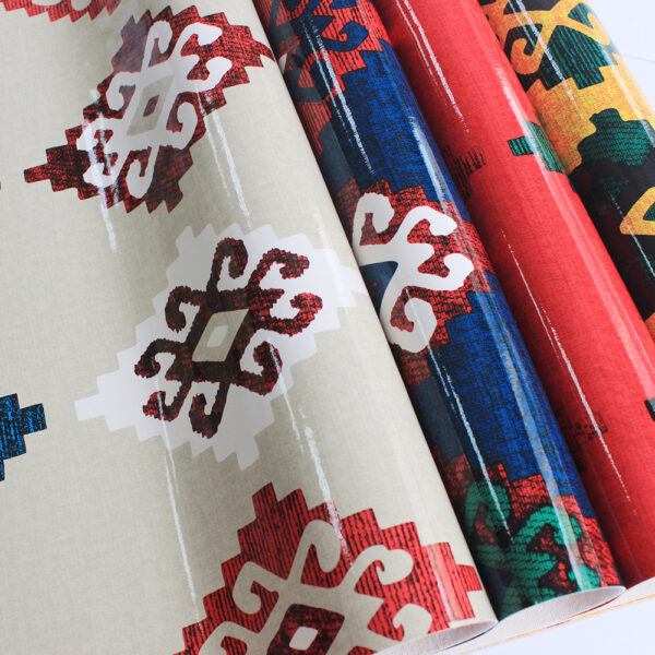 XZ60065 Printed PVC Synthetic Leather for Table Covers (1)