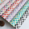 XZ60067 Colorful Checkered PVC Synthetic Leather for Bags (1)