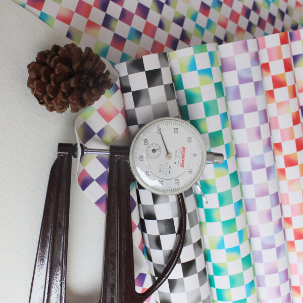 XZ60067 Colorful Checkered PVC Synthetic Leather for Bags (1)