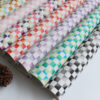 XZ60067 Colorful Checkered PVC Synthetic Leather for Bags (1)