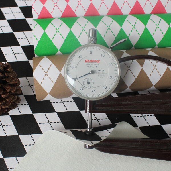 XZ60074 Argyle Printed PVC Synthetic Leather for Table Covers (1)