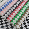 XZ60074 Argyle Printed PVC Synthetic Leather for Table Covers (1)