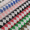 XZ60074 Argyle Printed PVC Synthetic Leather for Table Covers (1)