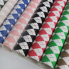 XZ60074 Argyle Printed PVC Synthetic Leather for Table Covers (1)