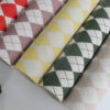 XZ60074 Argyle Printed PVC Synthetic Leather for Table Covers (1)