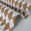 XZ60074 Argyle Printed PVC Synthetic Leather for Table Covers (1)