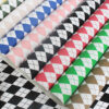 XZ60074 Argyle Printed PVC Synthetic Leather for Table Covers (1)
