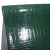 CORCO 002 glossy crocodile embossed PVC leather for bags with terry fabric backing