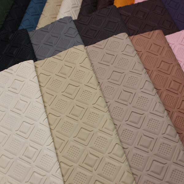 XZ73603 3D geometric embossed PVC leather for bags