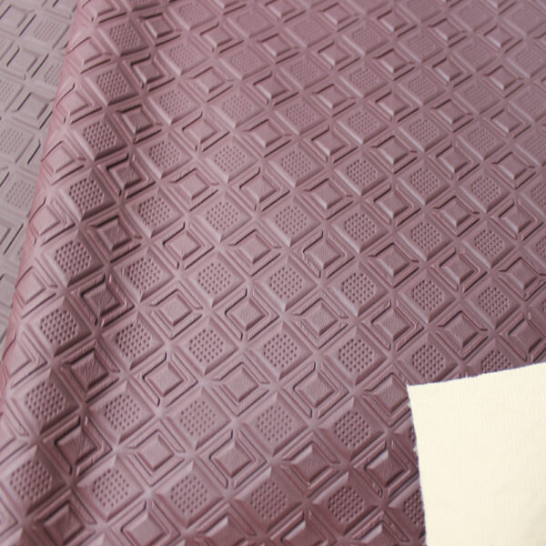 XZ73603 3D geometric embossed PVC leather for bags