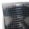 CORCO 002 glossy crocodile embossed PVC leather for bags with terry fabric backing
