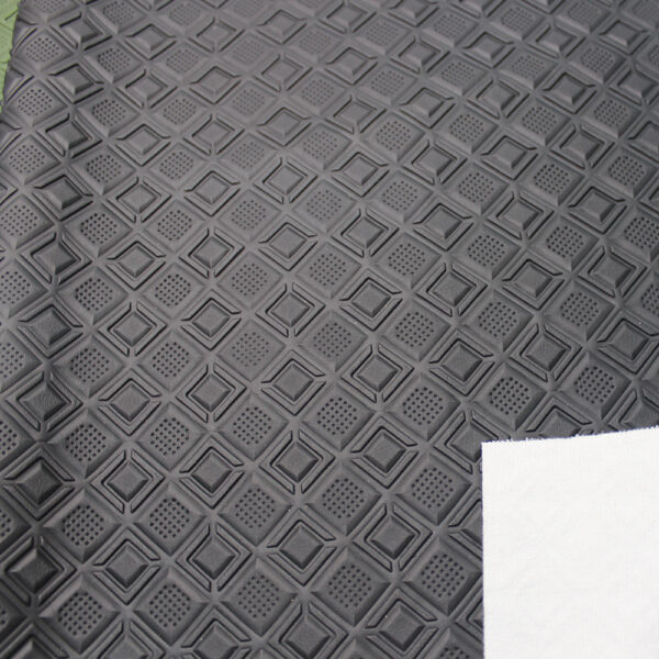 XZ73603 3D geometric embossed PVC leather for bags