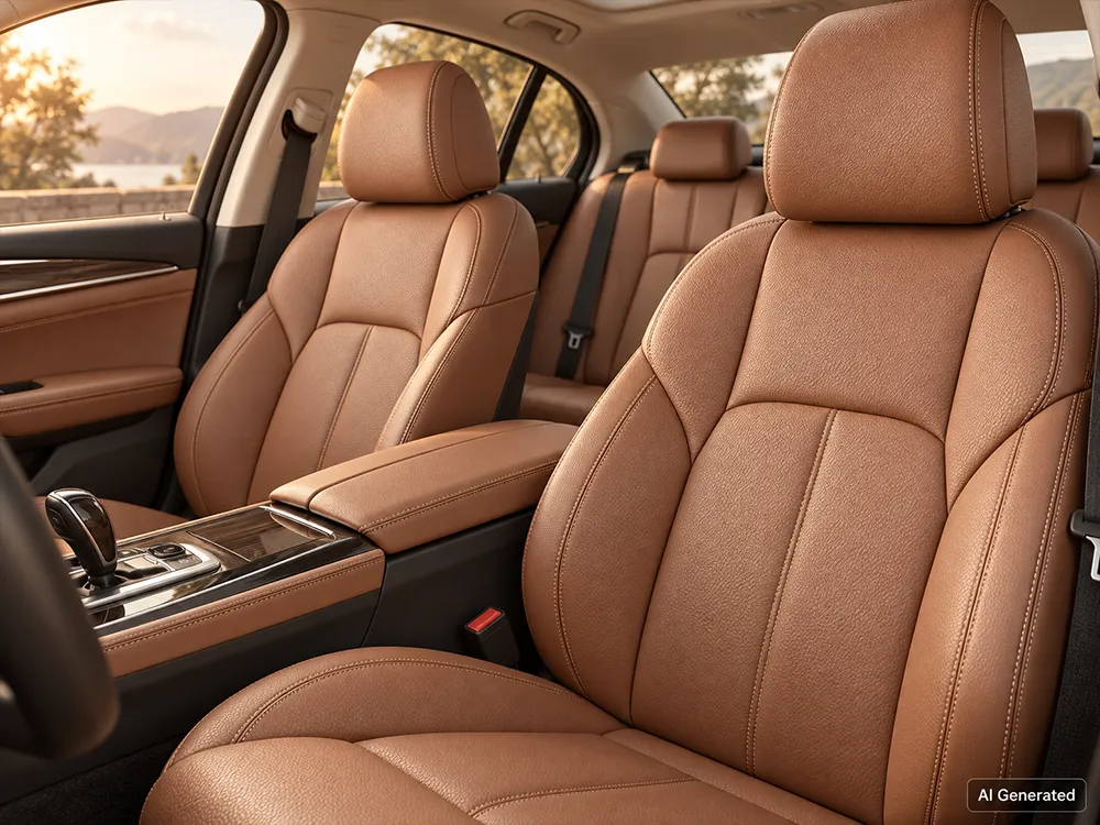 XZ73255 fine litchi grain PVC leather for car seats