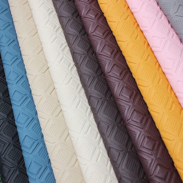 XZ73603 3D geometric embossed PVC leather for bags