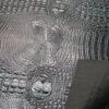 CORCO 001 crocodile embossed PVC leather for bags with terry fabric backing (3) CORCO 001 crocodile embossed PVC leather for bags with terry fabric backing
