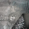CORCO 001 crocodile embossed PVC leather for bags with terry fabric backing (4) CORCO 001 crocodile embossed PVC leather for bags with terry fabric backing