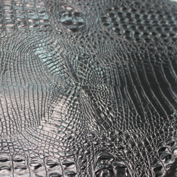 CORCO 001 crocodile embossed PVC leather for bags with terry fabric backing (5) CORCO 001 crocodile embossed PVC leather for bags with terry fabric backing