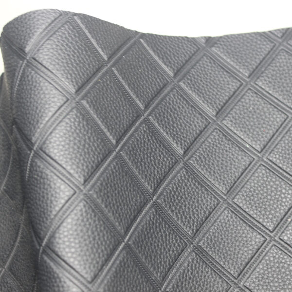 geometric stitched automotive seat leather texture