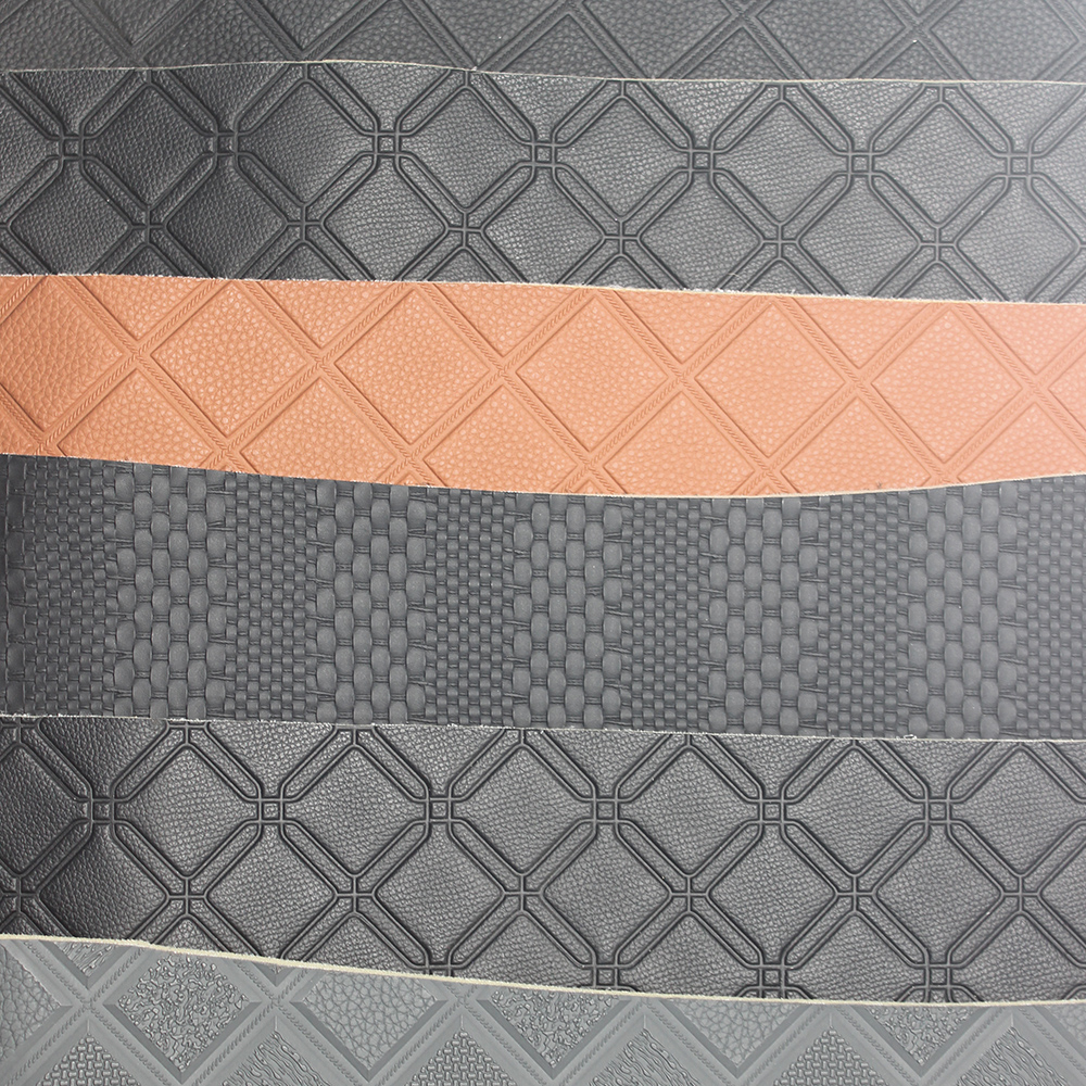 HX001 geometric quilted PVC automotive leather