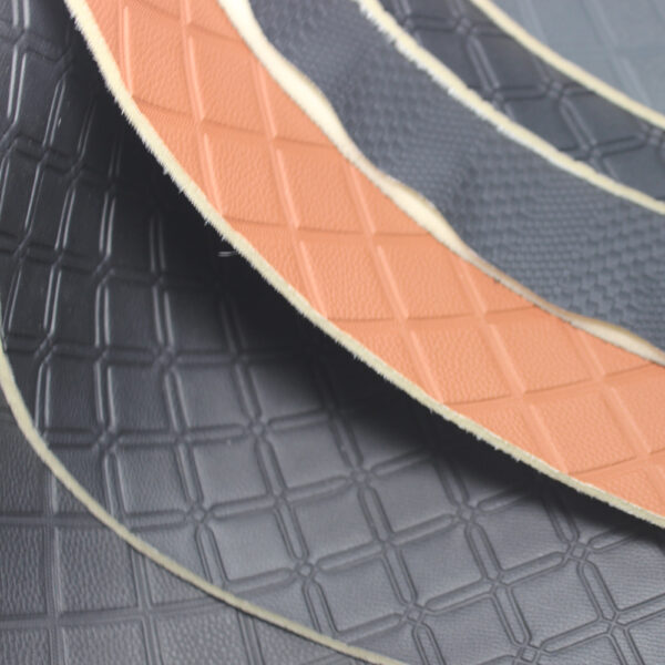 PVC automotive upholstery leather with 5mm foam