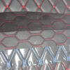 HX002 contrast stitch quilted PVC automotive leather