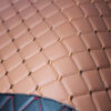 HX002 contrast stitch quilted PVC automotive leather with 5mm foam backing