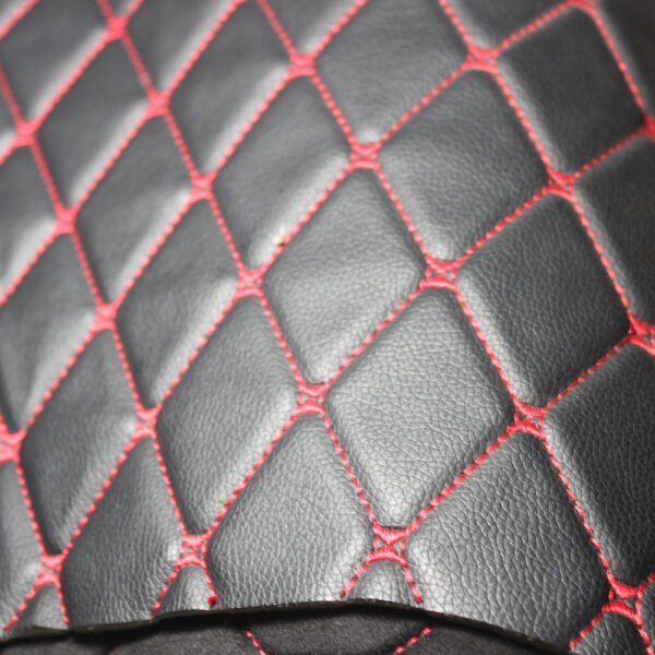 contrast stitch PVC leather for vehicle interior panels