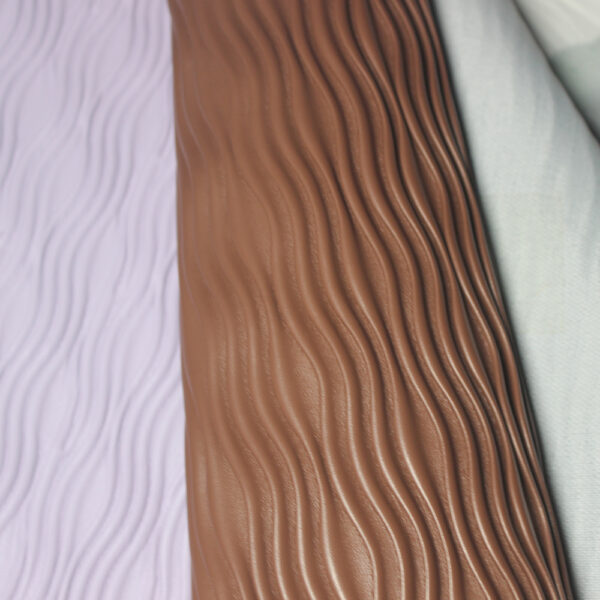 wave embossed automotive seat leather texture