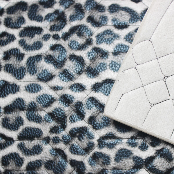 HX004 leopard print quilted PVC automotive leather with 5mm foam backing (5) HX004 leopard print quilted PVC automotive leather with 5mm foam backing