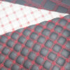 HX004 leopard print quilted PVC automotive leather with 5mm foam backing (6) PVC quilted leather for vehicle interior panels