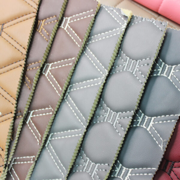 quilted PVC leather for automotive door panels