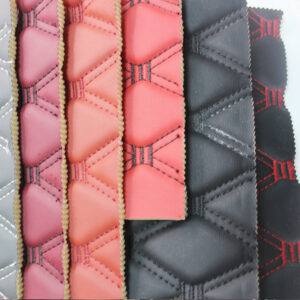 HX005 geometric quilted automotive upholstery leather