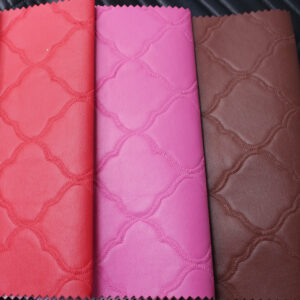 HX006 curved pattern quilted automotive leather