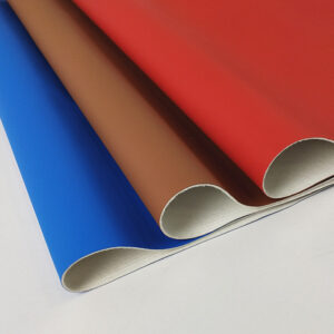 Textile backing of XZ73295 matte PU leather (2) XZ73295 matte PU leather material