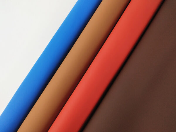 Textile backing of XZ73295 matte PU leather (5) matte synthetic leather for custom products