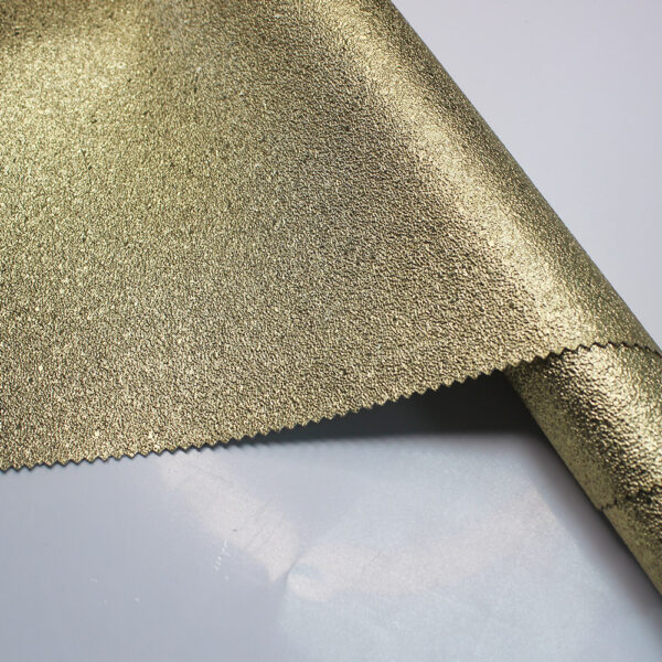 gold glitter synthetic leather for handbags