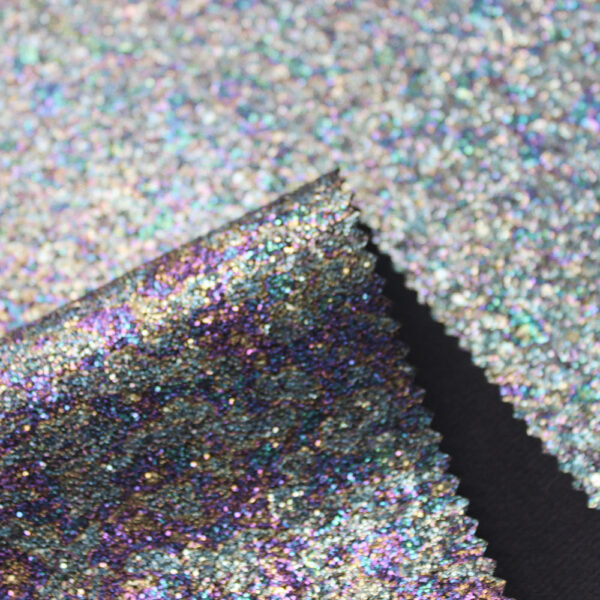 multicolor glitter leather for fashion bags