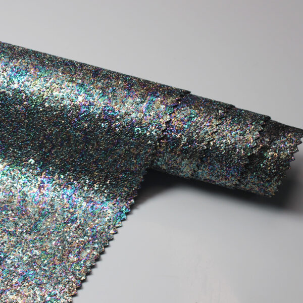 decorative glitter leather for fashion accessories