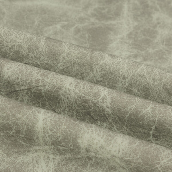 XZ60026 vintage distressed PVC leather with toweling backing