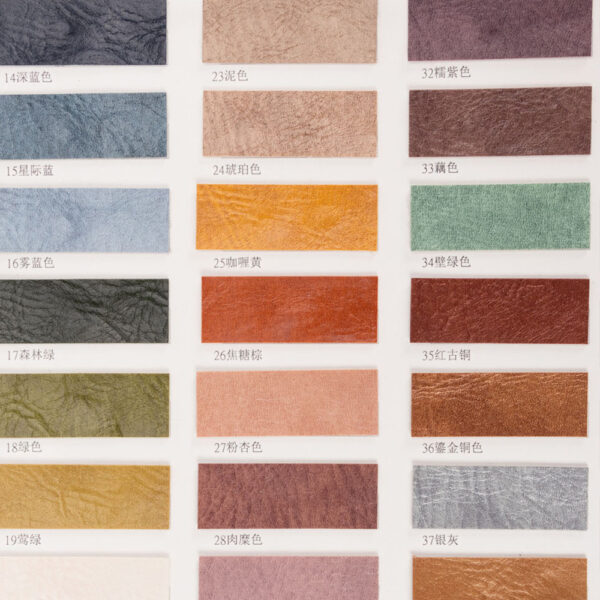 XZ60027 vintage antique PVC leather with toweling backing