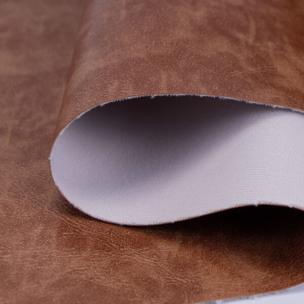 oil wax PVC leather with toweling backing